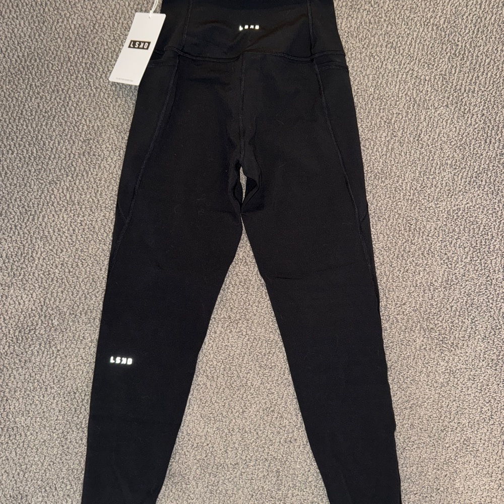 LSKD Women's Fusion Full Length Black Tight